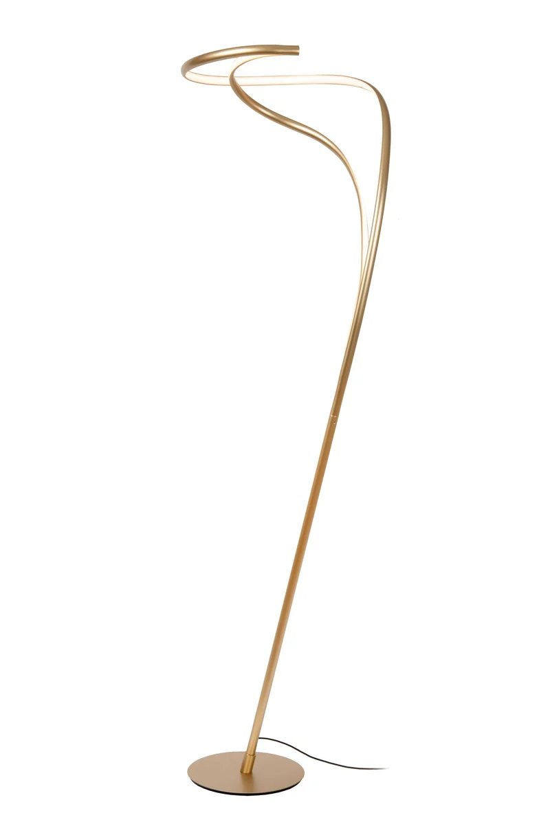 LED-Stehleuchte Sardana dimmbar Messing Warmweiß 180cm