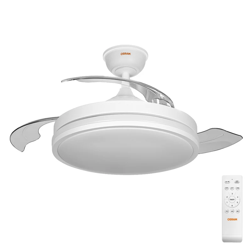 OSRAM LED Deckenventilator Coromuel, Weiß, 60W, 1065mm, 3000/4000/6500, CCT