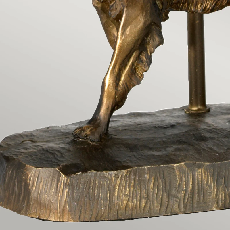 Tischleuchte Rufus 1-flammig Bronze