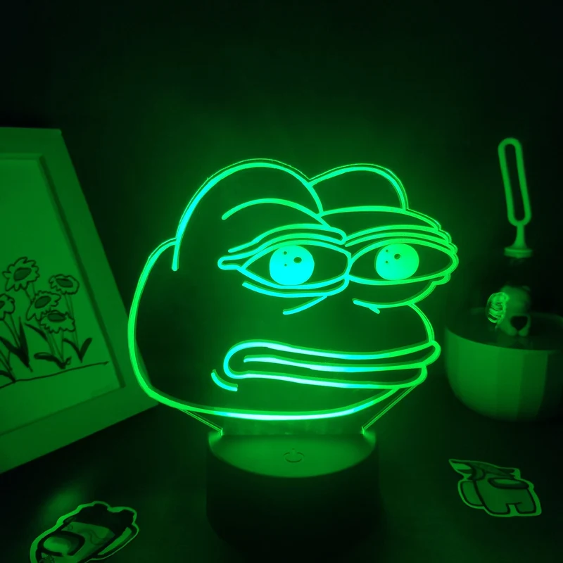 Frosch Neon LED Lampe Tischdeko