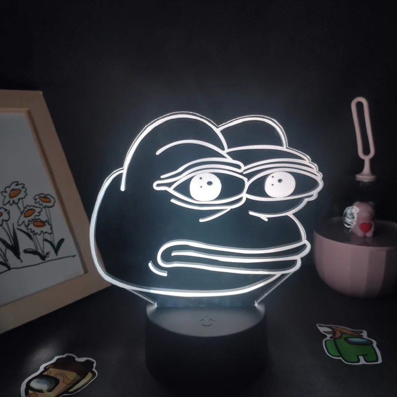 Frosch Neon LED Lampe Tischdeko