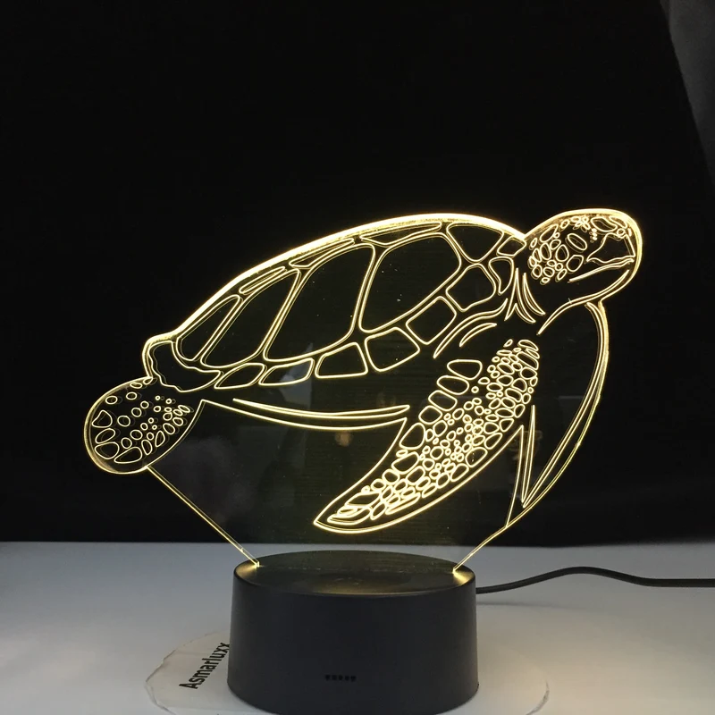 3D Schildkröte Nachtlicht mit Touch-Sensor