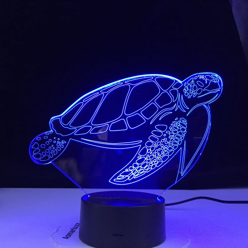 3D Schildkröte Nachtlicht mit Touch-Sensor