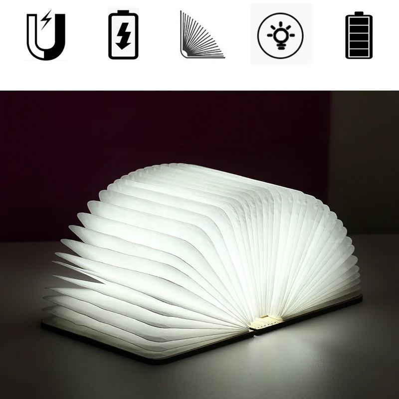 Faltbare LED Buchlampe wiederaufladbar USB