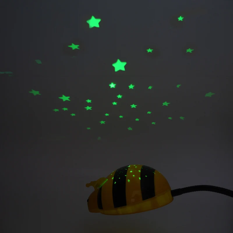Schreibtischleuchte "Starbee" mit Touchdimmer und Projektionsnachtlicht