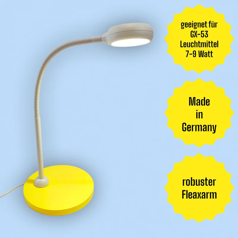 Schreibtischleuchte Sonnengelb