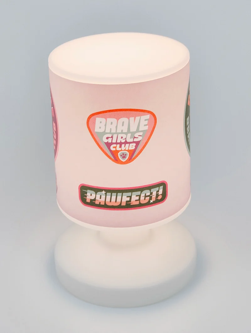 Paw Patrol Nachttischlampe rosa