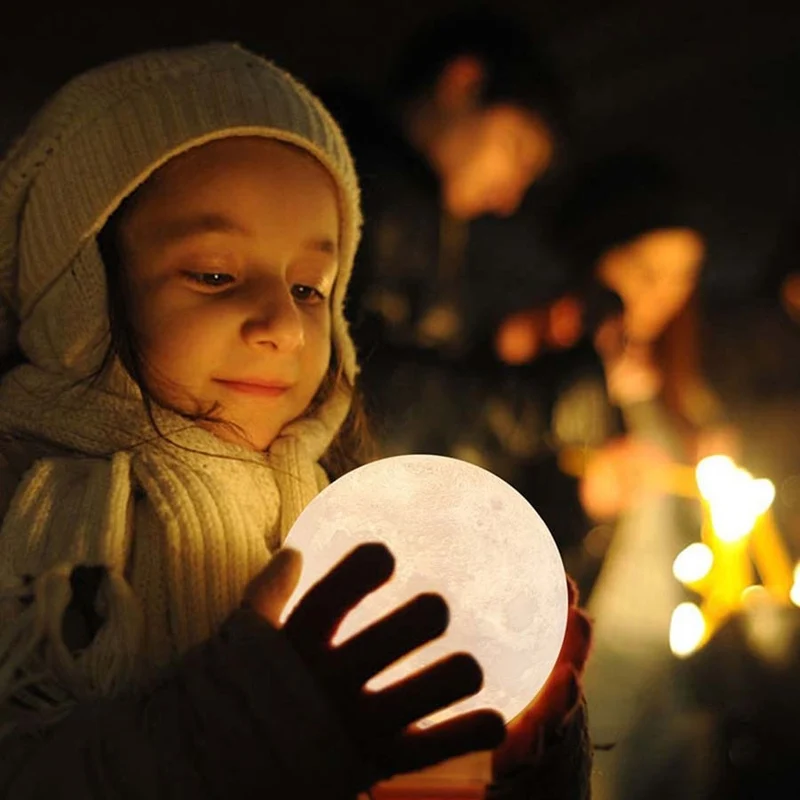 LED Mond Lampe als Nachtlicht