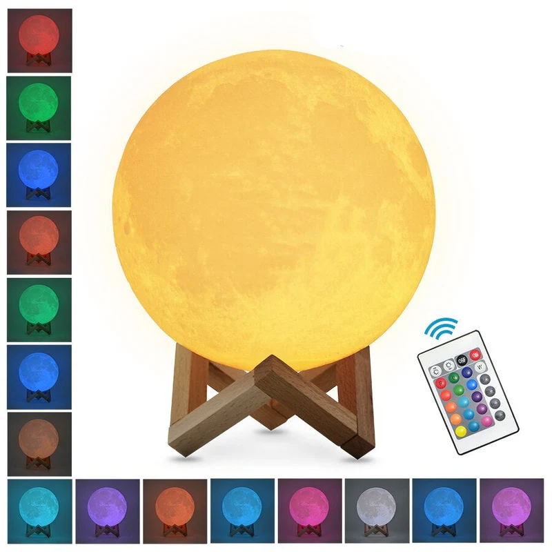LED Mond Lampe als Nachtlicht