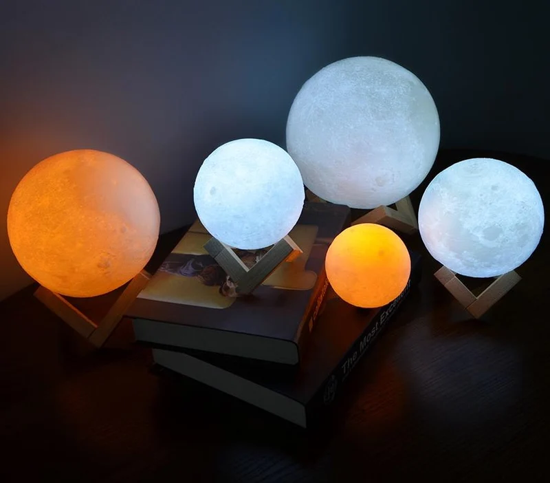 LED Mond Lampe als Nachtlicht