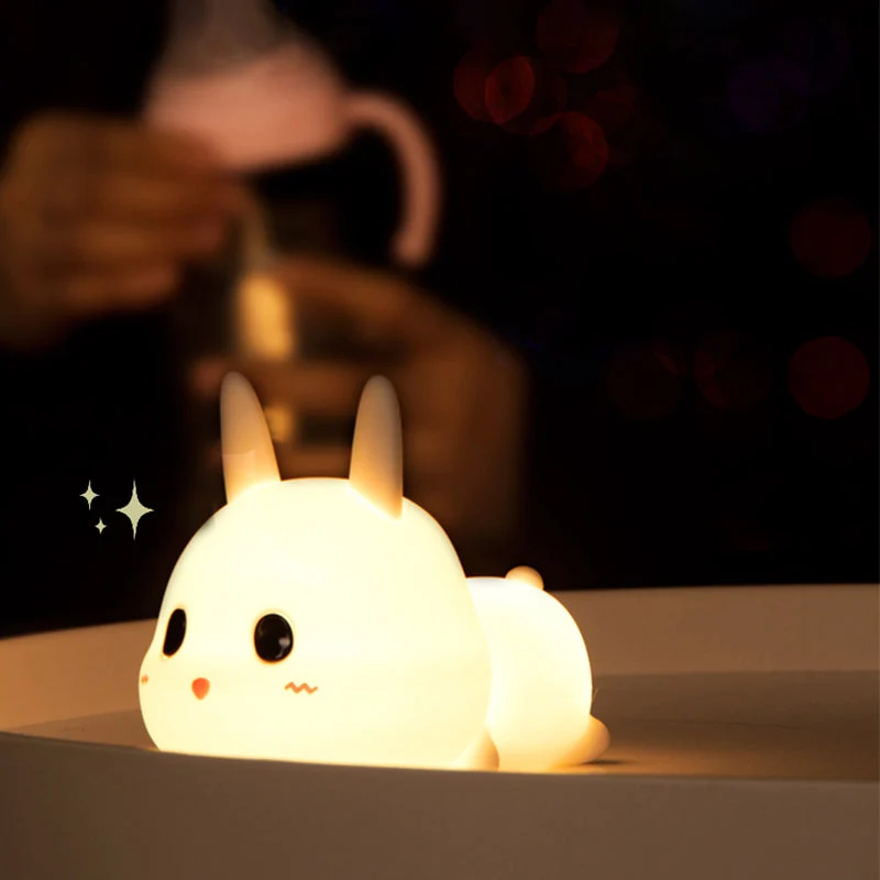 LED Silikon Nachtlicht in Hasenform