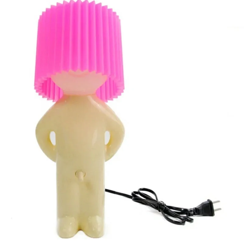 Kreative Tischlampe in Männchen-Form