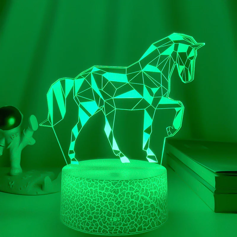 3D Illusion Pferd Lampe Nachtlicht