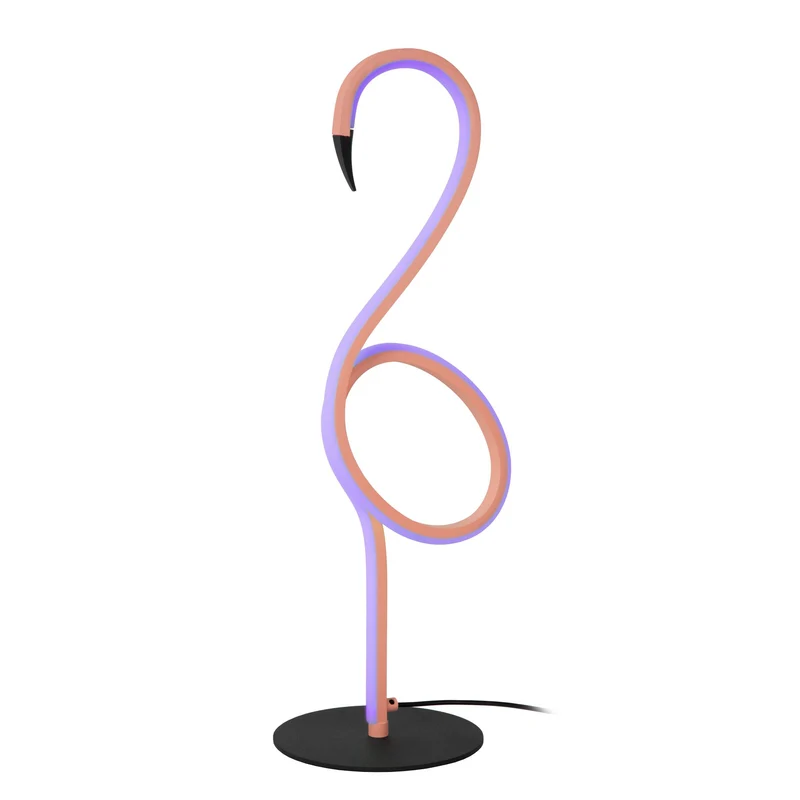 LED-Tischleuchte Flamingo mit RGB-Farbwechsel dimmbar