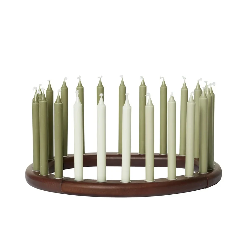 Ori Adventskranz aus Holz für 24 Kerzen - ferm LIVING