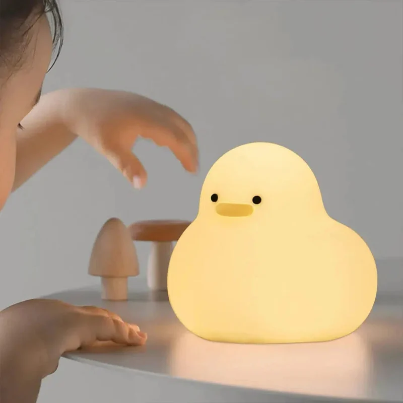 Niedliches Enten-Nachtlicht: LED-Lampe mit Touchsteuerung für Kinder