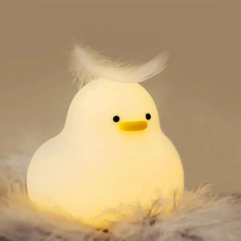 Niedliches Enten-Nachtlicht: LED-Lampe mit Touchsteuerung für Kinder