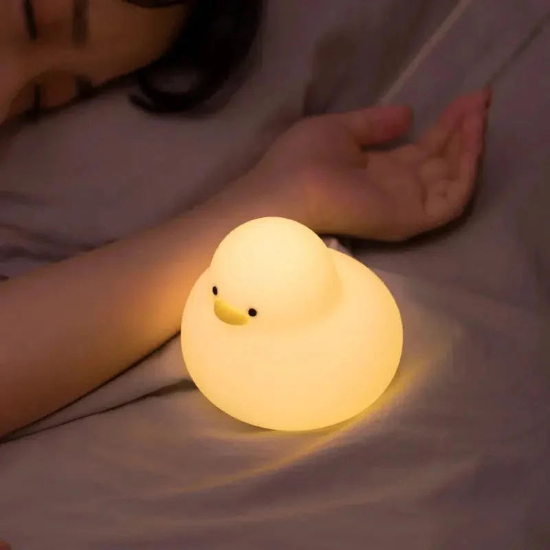 Niedliches Enten-Nachtlicht: LED-Lampe mit Touchsteuerung für Kinder