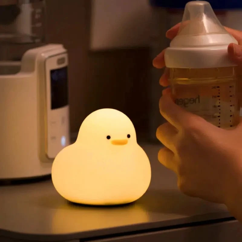 Niedliches Enten-Nachtlicht: LED-Lampe mit Touchsteuerung für Kinder