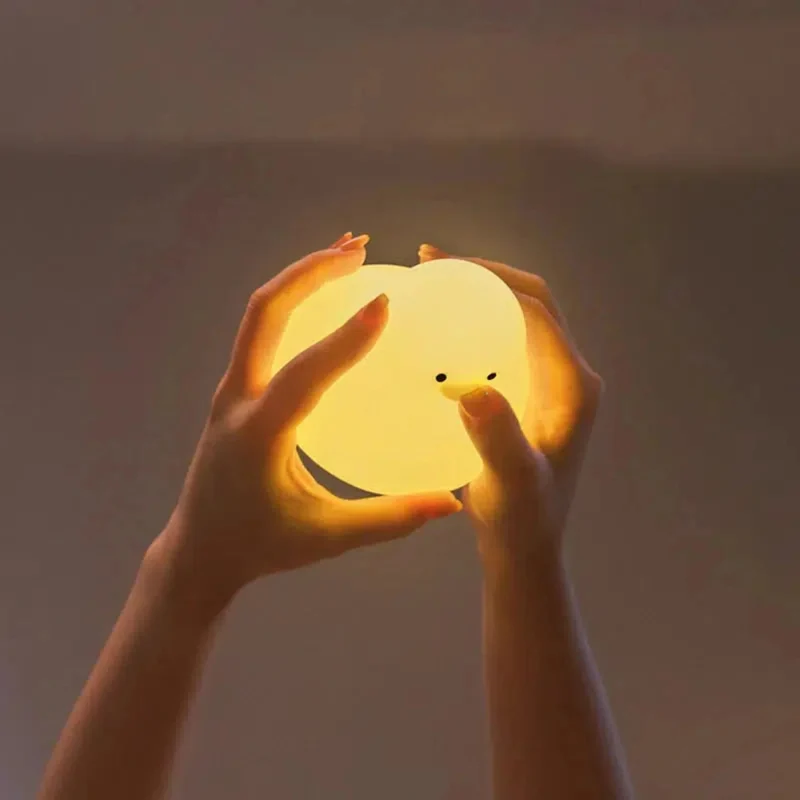 Niedliches Enten-Nachtlicht: LED-Lampe mit Touchsteuerung für Kinder