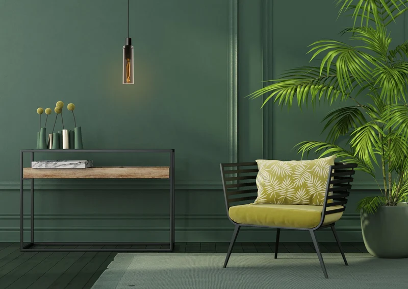 Pendelleuchte Orlando Glas Rauchgrau höhenverstellbar dimmbar 172cm
