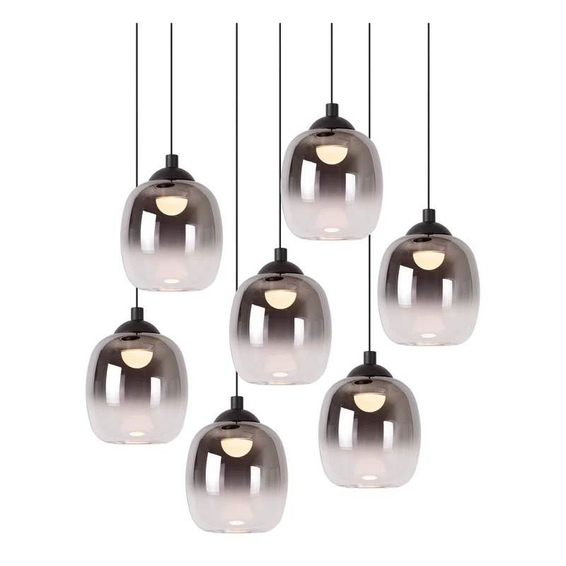 LED-Pendelleuchte Tamino 7-flammig dimmbar Warmweiß 52cm