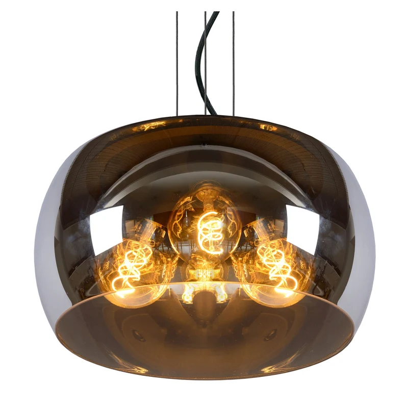 Pendellampe Olivia 3-flammig mit Glasschirm Ø 40cm