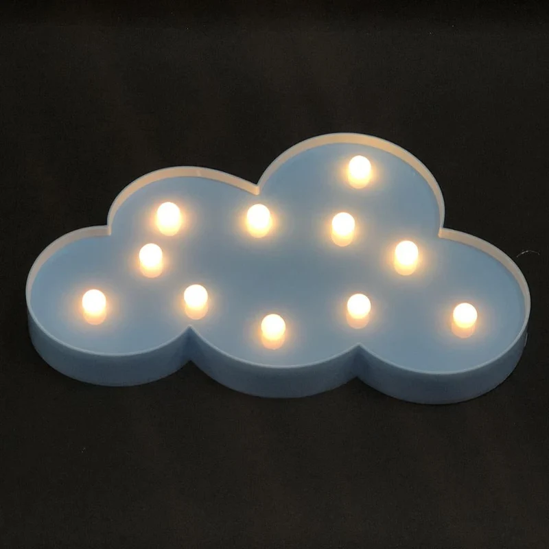 Wolken Dekolampe mit LED Beleuchtung