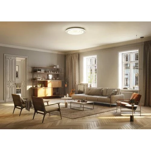 LEDVANCE Wifi SMART+ Orbis Spiral LED Deckenleuchte Tunable Weiß 50cm 32W / 3000-6500K Grau