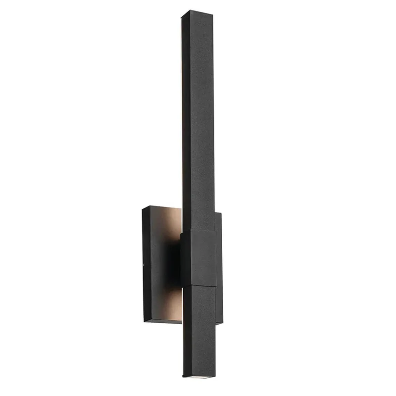 LED-Außenwandleuchte Nocar Schwarz 13x9cm