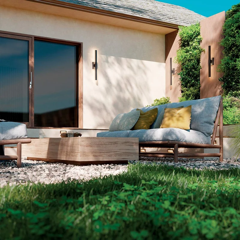LED-Außenwandleuchte Nocar Schwarz