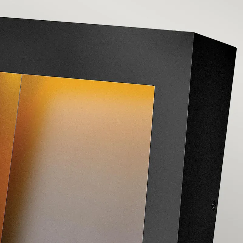 LED-Wandleuchte Taper 1-flammig Schwarz Ø 23cm
