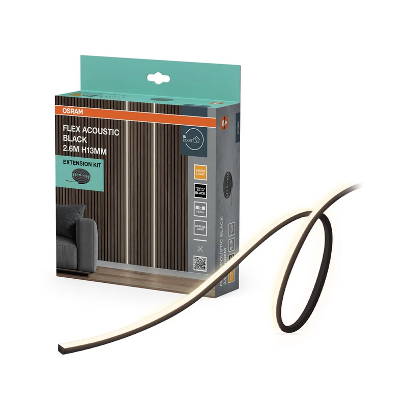 OSRAM Flex Acoustic Schwarz H13 mm 830 Erweiterungsset