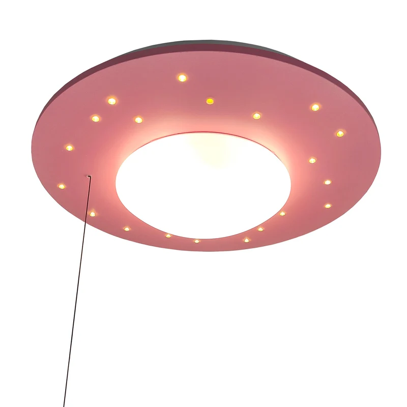 Deckenleuchte Starlight, Pastellrosé