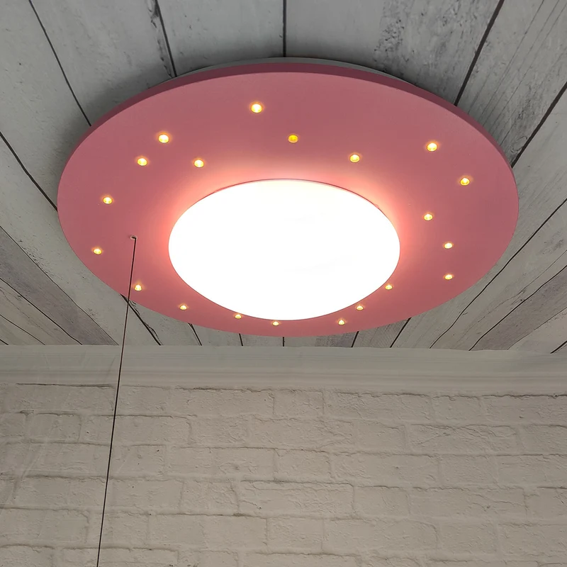 Deckenleuchte Starlight, Pastellrosé
