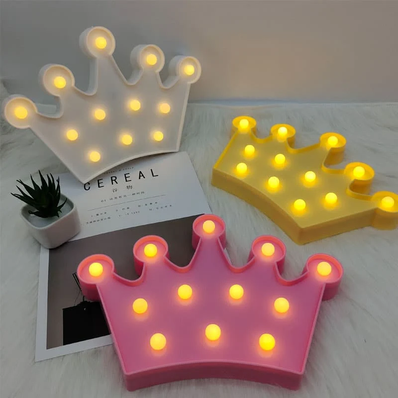Krone LED Dekolampe für Kinderzimmer