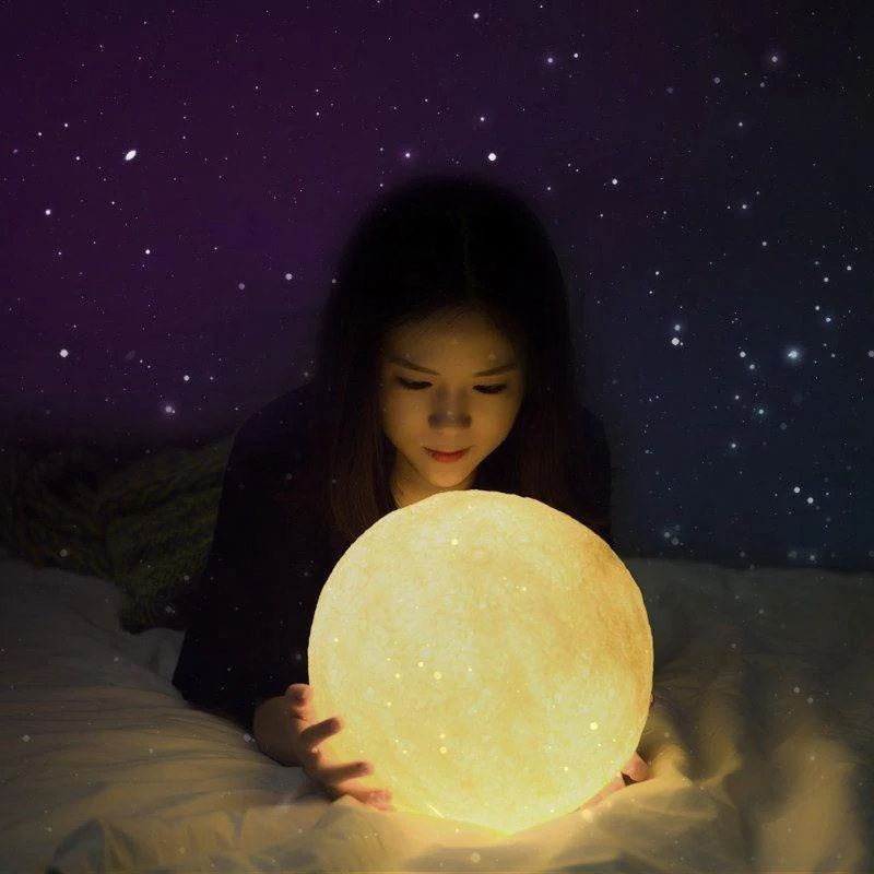 Mehrfarbige LED Mond Lampe Stimmungslicht