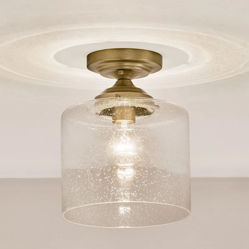 Deckenleuchte Winslow 1-flammig Messing Ø 22cm
