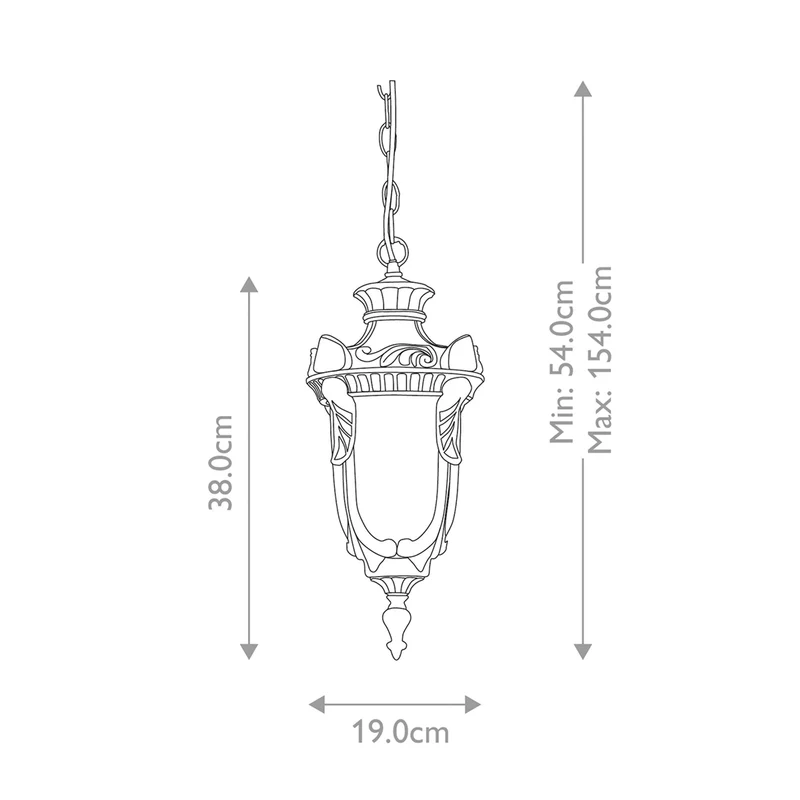 Hängeleuchte Philadelphia 1-flammig Bronze Ø 19cm