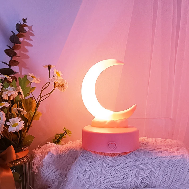 Romantisches buntes Mond Nachtlicht mit LED