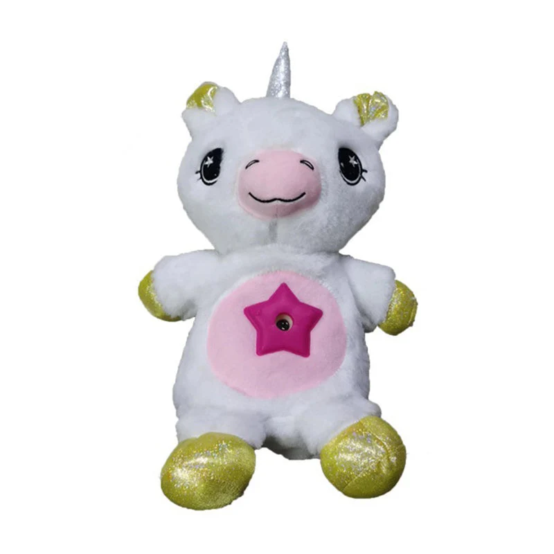 Einhorn Kuscheltier mit Sternenhimmel Projektor