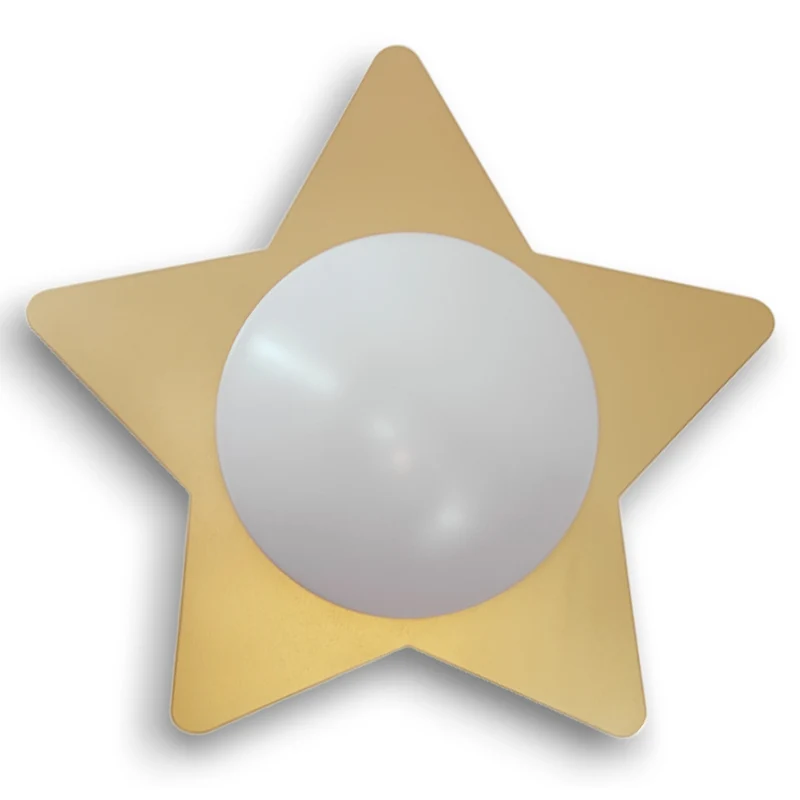 Deckenschale Stern, Gold
