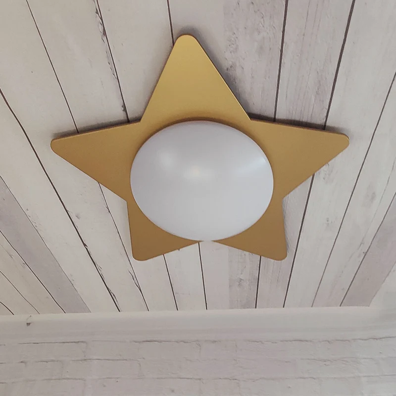 Deckenschale Stern, Gold