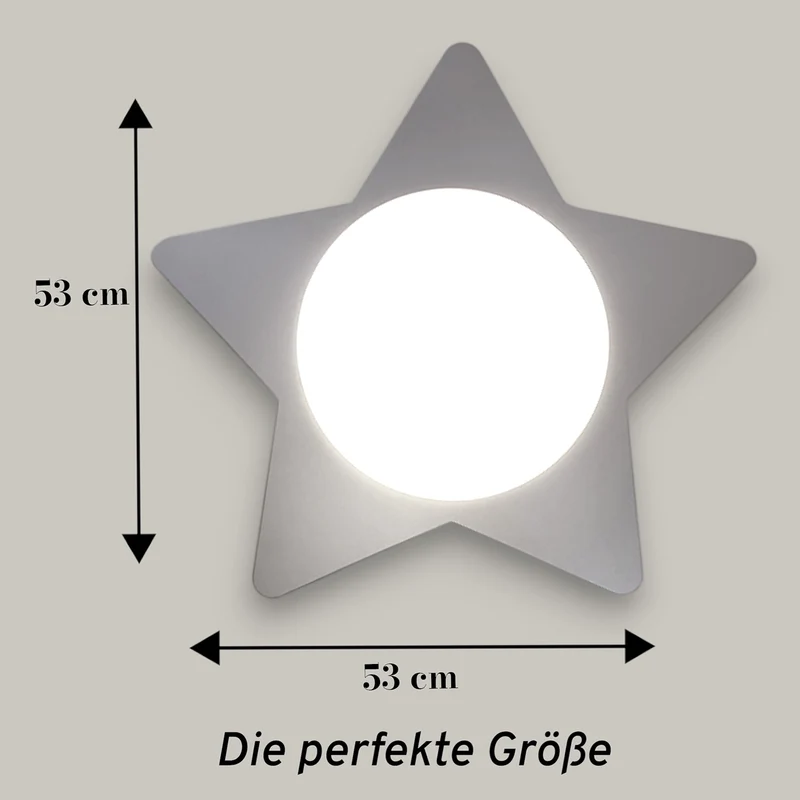 Deckenschale Stern, Silber