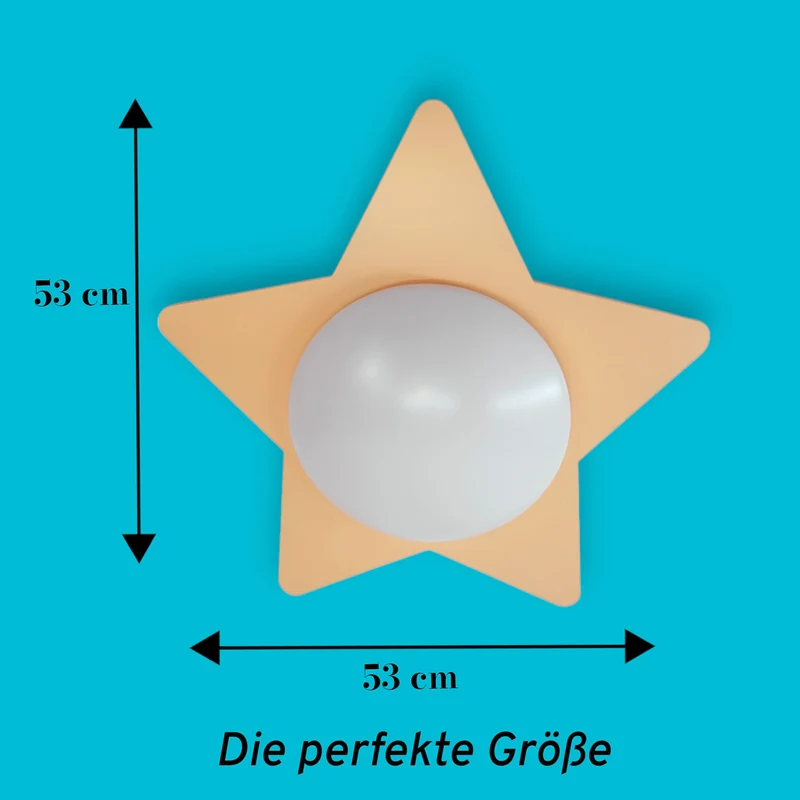 Deckenschale Stern, Peach Fuzz