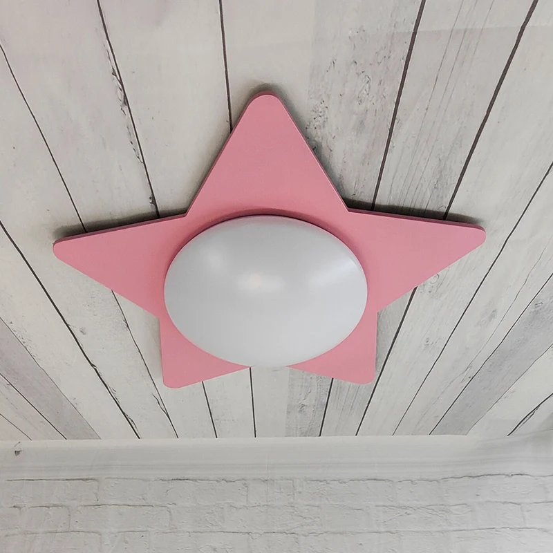 Deckenschale Stern, Pastellrosé