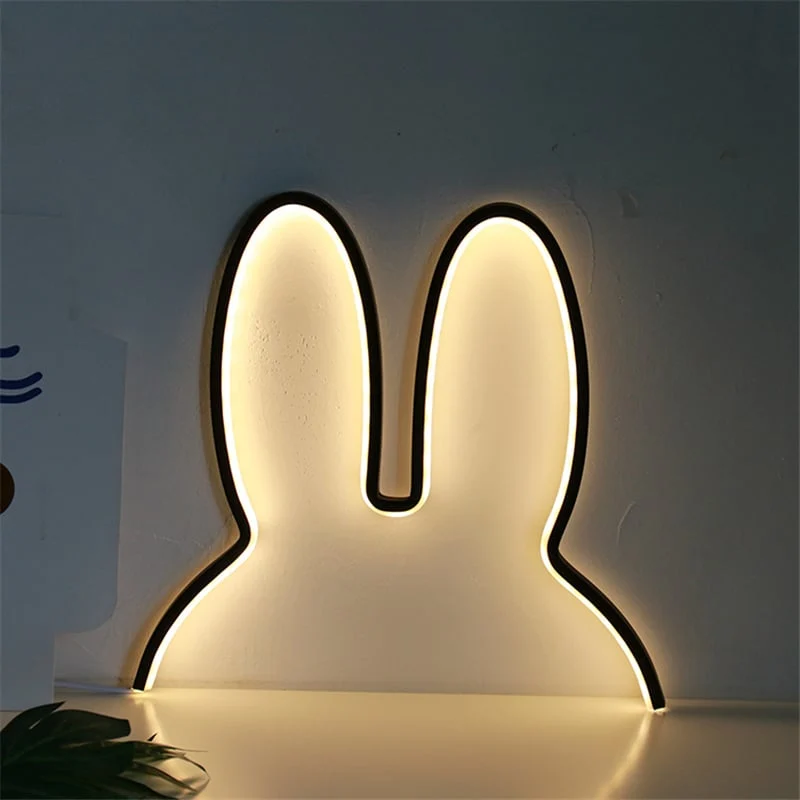 Hasenohren LED Wandleuchte für Kinder