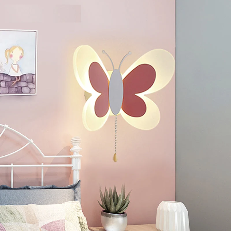 Schmetterling LED Wandlampe für Mädchenzimmer