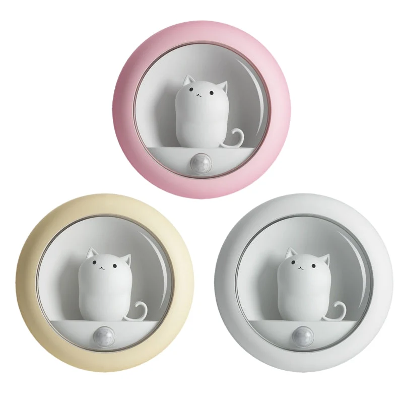 LED Nachtlicht Katze mit Bewegungsmelder
