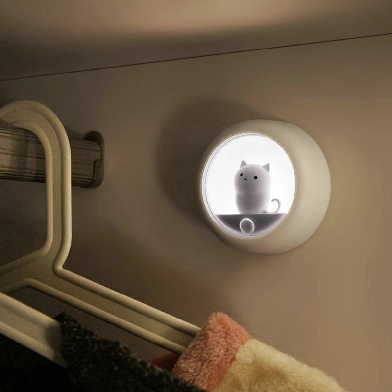 LED Nachtlicht Katze mit Bewegungsmelder